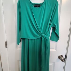 Lane Bryant Green Dress 14/16 NWOT